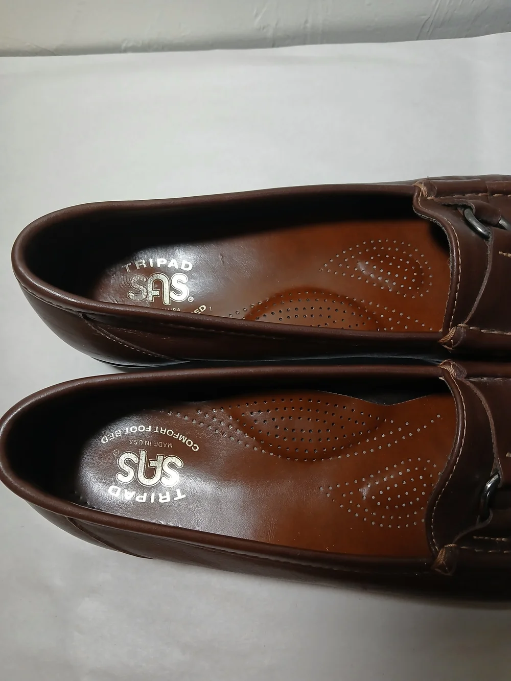 SAS Tripad Women's Brown Leather Loafers Sz. 10 Slim